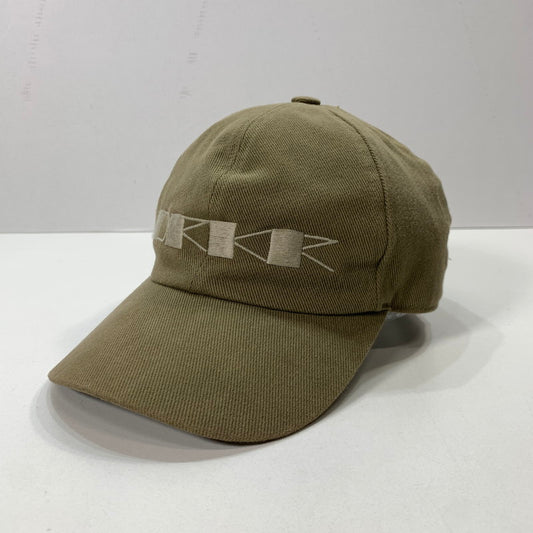 【中古品】【メンズ】 RICK OWENS DRKSHDW リック オウエンス ダークシャドウ ベースボール キャップ 帽子 ロゴ 刺繍 185-260301-mh-05-fuz サイズ：40 カラー：カーキ 万代Net店