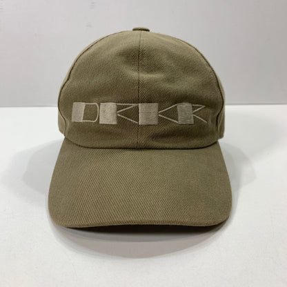 【中古品】【メンズ】 RICK OWENS DRKSHDW リック オウエンス ダークシャドウ ベースボール キャップ 帽子 ロゴ 刺繍 185-260301-mh-05-fuz サイズ：40 カラー：カーキ 万代Net店