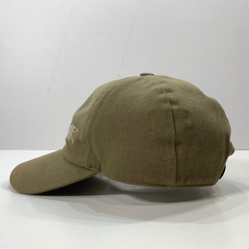 【中古品】【メンズ】 RICK OWENS DRKSHDW リック オウエンス ダークシャドウ ベースボール キャップ 帽子 ロゴ 刺繍 185-260301-mh-05-fuz サイズ：40 カラー：カーキ 万代Net店