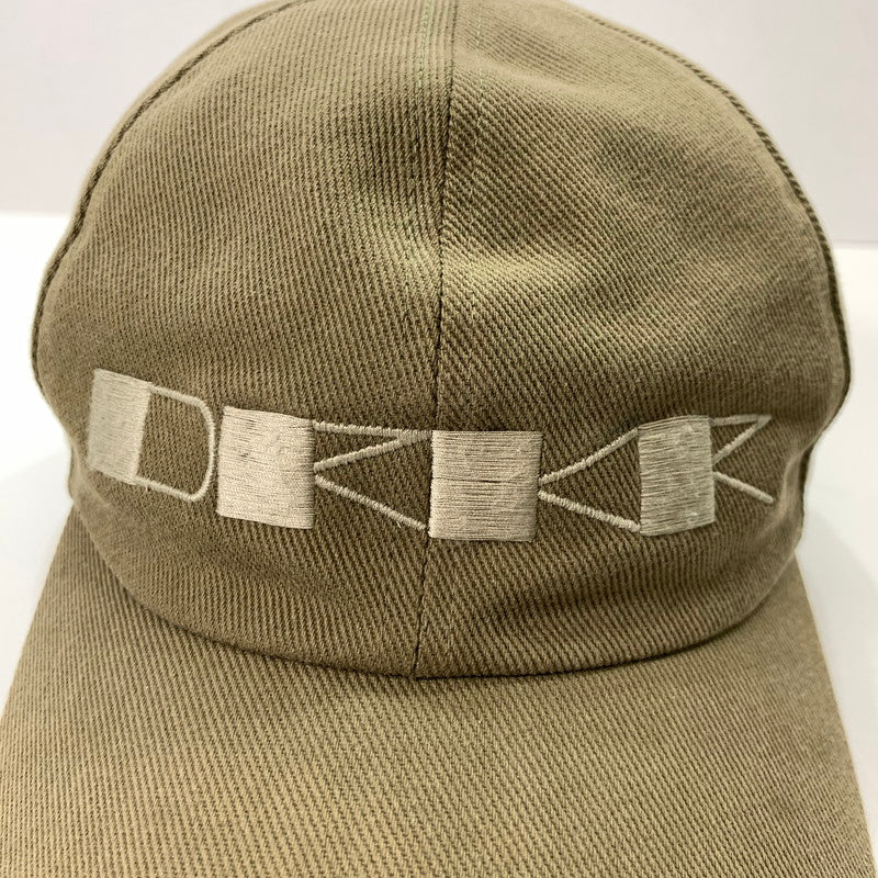 【中古品】【メンズ】 RICK OWENS DRKSHDW リック オウエンス ダークシャドウ ベースボール キャップ 帽子 ロゴ 刺繍 185-260301-mh-05-fuz サイズ：40 カラー：カーキ 万代Net店