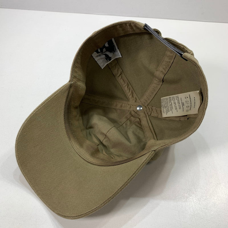 【中古品】【メンズ】 RICK OWENS DRKSHDW リック オウエンス ダークシャドウ ベースボール キャップ 帽子 ロゴ 刺繍 185-260301-mh-05-fuz サイズ：40 カラー：カーキ 万代Net店