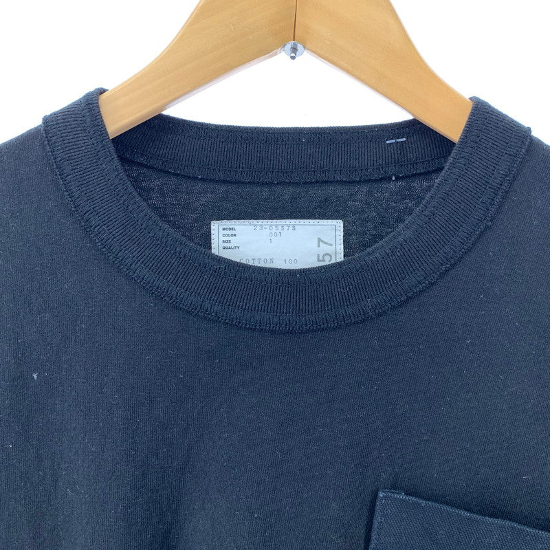 【中古品】【メンズ】 SACAI CARHARTT ポケットTシャツ サカイ カーハート 140-260303-ky-05-fuzh サイズ：1 カラー：ブラック 万代Net店