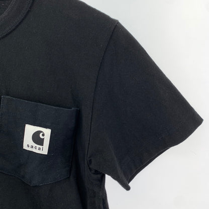 【中古品】【メンズ】 SACAI CARHARTT ポケットTシャツ サカイ カーハート 140-260303-ky-05-fuzh サイズ：1 カラー：ブラック 万代Net店