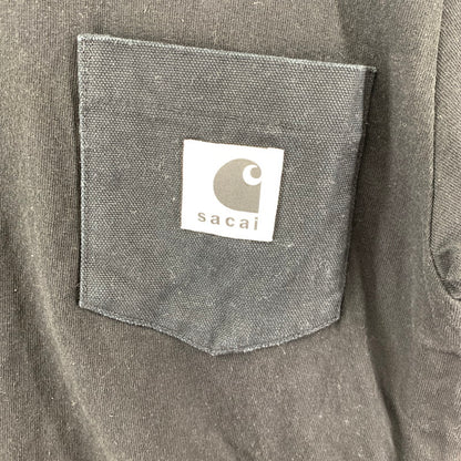 【中古品】【メンズ】 SACAI CARHARTT ポケットTシャツ サカイ カーハート 140-260303-ky-05-fuzh サイズ：1 カラー：ブラック 万代Net店
