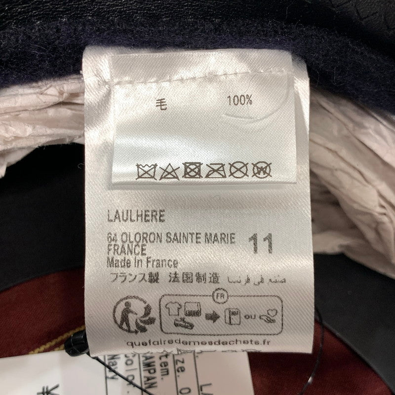 【中古美品】【メンズ/レディース】 LAULHERE ロレール LAU00004-110 べレー帽 帽子 185-260301-mh-07-fuz サイズ：60 カラー：ブラック 万代Net店