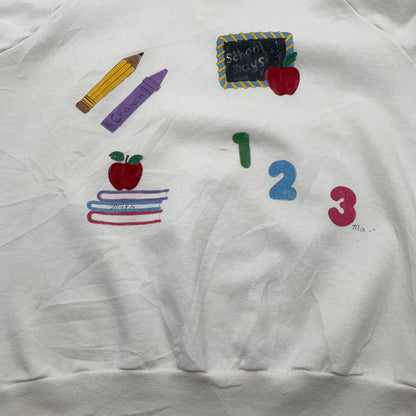 【中古品】【メンズ】 JERZEES ジャージーズ 80～90年代 スウェットシャツ ブランド 古着 ヴィンテージ 145-260628-gm-19-fuz サイズ：L カラー：ホワイト 万代Net店