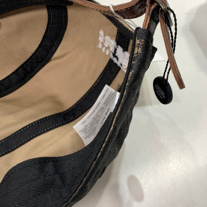 【中古美品】【メンズ】 SUPREME × MM6 シュプリーム エムエムシックス メゾンマルジェラ 24SS PAINTED CAMP CAP ペイント ペンキ加工 ボックスロゴ キャンプ キャップ 帽子 185-260301-mh-09-fuz カラー：ブラック 万代Net店