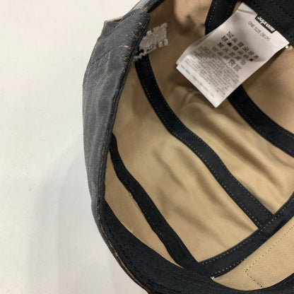 【中古美品】【メンズ】 SUPREME × MM6 シュプリーム エムエムシックス メゾンマルジェラ 24SS PAINTED CAMP CAP ペイント ペンキ加工 ボックスロゴ キャンプ キャップ 帽子 185-260301-mh-09-fuz カラー：ブラック 万代Net店