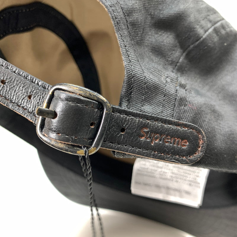 【中古美品】【メンズ】 SUPREME × MM6 シュプリーム エムエムシックス メゾンマルジェラ 24SS PAINTED CAMP CAP ペイント ペンキ加工 ボックスロゴ キャンプ キャップ 帽子 185-260301-mh-09-fuz カラー：ブラック 万代Net店