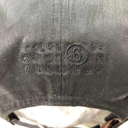 【中古美品】【メンズ】 SUPREME × MM6 シュプリーム エムエムシックス メゾンマルジェラ 24SS PAINTED CAMP CAP ペイント ペンキ加工 ボックスロゴ キャンプ キャップ 帽子 185-260301-mh-09-fuz カラー：ブラック 万代Net店