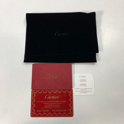 【中古品】【メンズ】 CARTIER カルティエ L3001162 2つ折り 財布 札入れ 折り財布 181-260301-mh-11-fuz カラー：ブラウン 万代Net店
