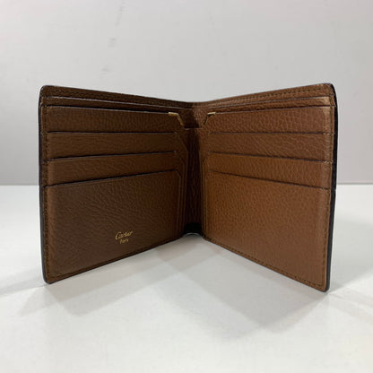【中古品】【メンズ】 CARTIER カルティエ L3001162 2つ折り 財布 札入れ 折り財布 181-260301-mh-11-fuz カラー：ブラウン 万代Net店