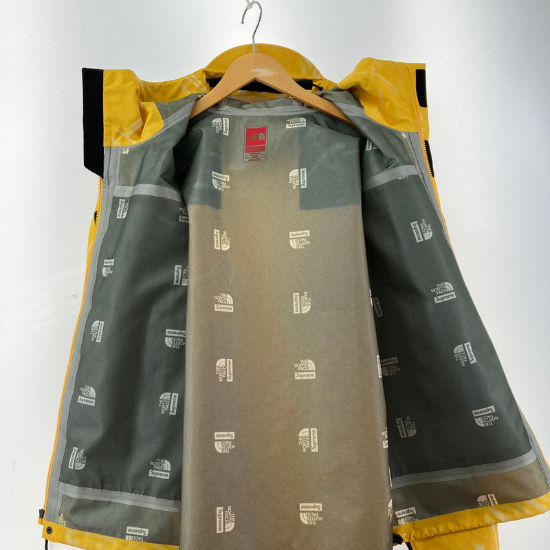 【中古美品】【メンズ】 SUPREME×THE NORTH FACE シュプリーム × ザ・ノース・フェイス NP02301I 23SS PRINTED TAPED SEAM SHELL JACKET "BLACK" 149-260304-ky-04-fuzh サイズ：M カラー：イエロー 万代Net店