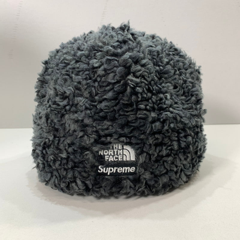 【中古品】【メンズ】 SUPREME × THE NORTH FACE シュプリーム ノースフェイス NN2306I HIGH PILE FLEECE BEANIE ハイパイル フリース ビーニー帽 帽子 185-260301-mh-10-fuz サイズ：LXL カラー：グレー 万代Net店