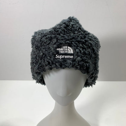 【中古品】【メンズ】 SUPREME × THE NORTH FACE シュプリーム ノースフェイス NN2306I HIGH PILE FLEECE BEANIE ハイパイル フリース ビーニー帽 帽子 185-260301-mh-10-fuz サイズ：LXL カラー：グレー 万代Net店