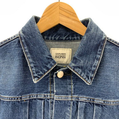 【中古品】【メンズ】 UNITED ARROWS & SONS ユナイテッドアローズ ＆サンズ 5525-299-0887 DENIM TRUCKER JACKET デニムジャケット 147-260303-ky-09-fuzh サイズ：S カラー：インディゴ 万代Net店