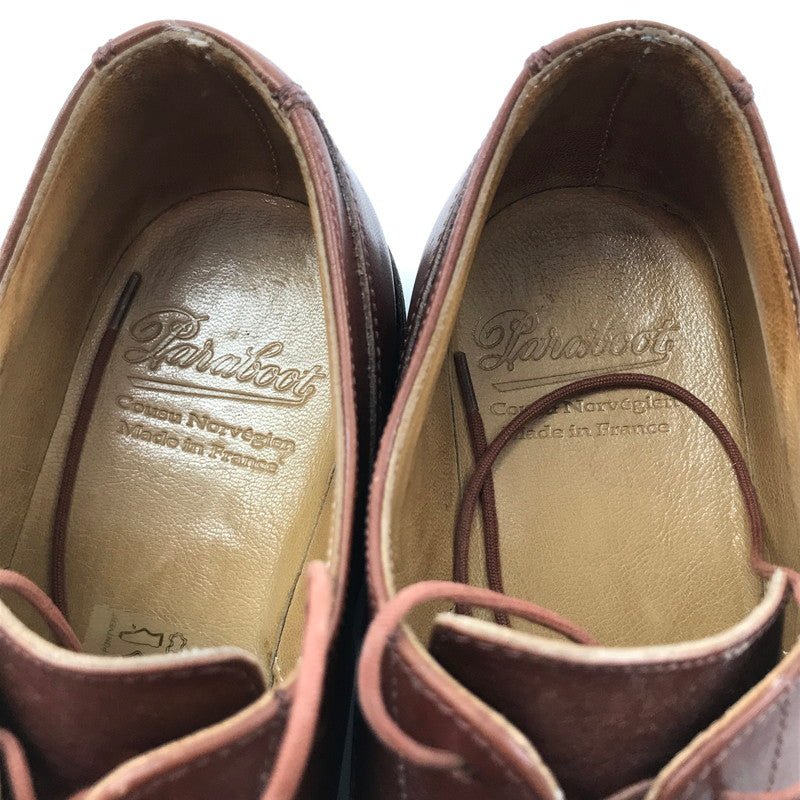 【中古品】 PARABOOT パラブーツ 710708 CHAMBORD 靴 革靴 レザーシューズ メンズ サイズ6 マルーン 箱付属 164-260313-io-06-fuzh 万代Net店