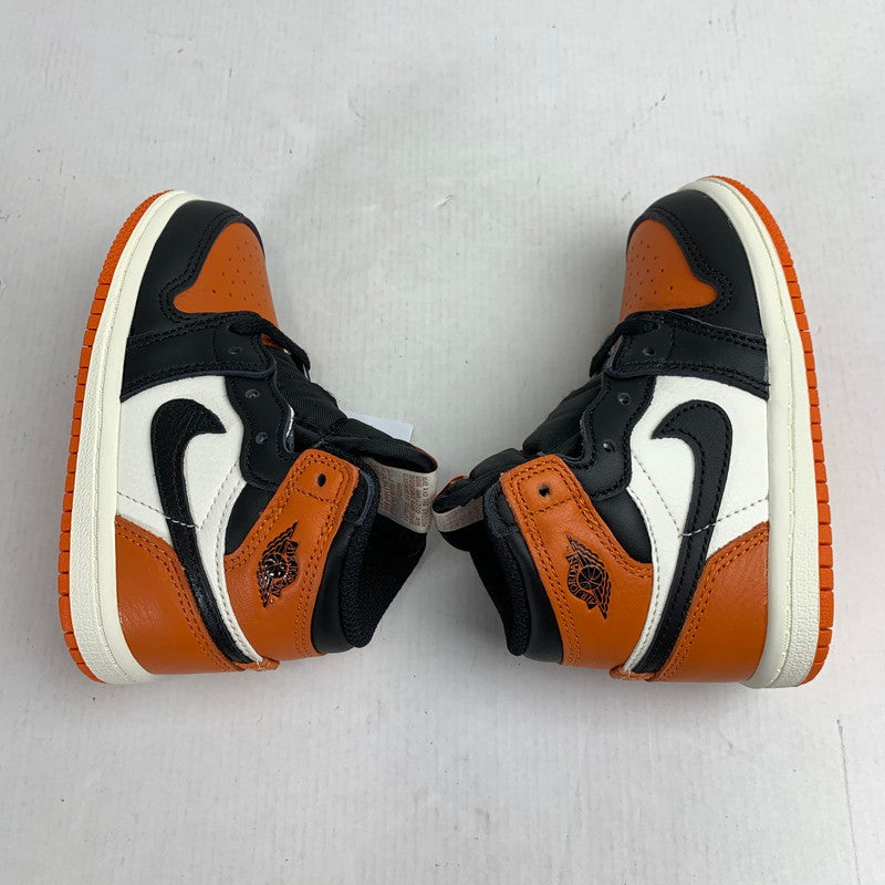 【中古美品】【キッズ】 NIKE ナイキ FD1413-008 TD JORDAN 1 RETRO HIGH OG ジョーダン 1 レトロ ハイ キッズ スニーカー シューズ 靴 173-260304-mh-07-fuz サイズ：13 カラー：オレンジ ブラック 万代Net店
