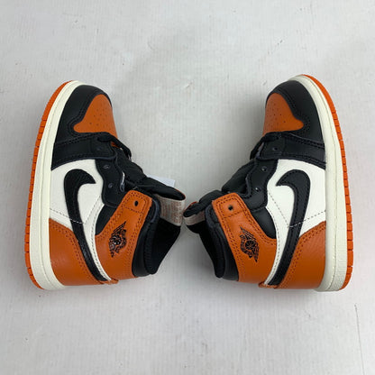 【中古美品】【キッズ】 NIKE ナイキ FD1413-008 TD JORDAN 1 RETRO HIGH OG ジョーダン 1 レトロ ハイ キッズ スニーカー シューズ 靴 173-260304-mh-07-fuz サイズ：13 カラー：オレンジ ブラック 万代Net店