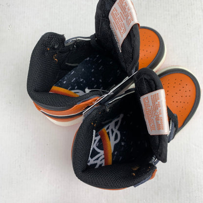 【中古美品】【キッズ】 NIKE ナイキ FD1413-008 TD JORDAN 1 RETRO HIGH OG ジョーダン 1 レトロ ハイ キッズ スニーカー シューズ 靴 173-260304-mh-07-fuz サイズ：13 カラー：オレンジ ブラック 万代Net店