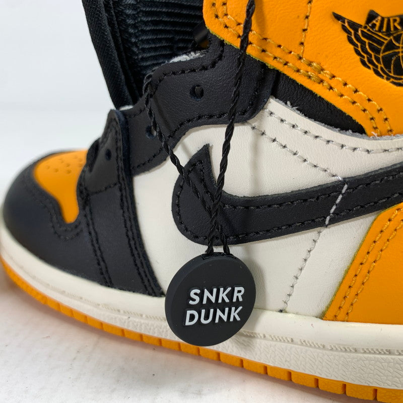 【中古美品】【キッズ】 NIKE ナイキ AQ2665-711 TD JORDAN 1 RETRO HIGH OG ジョーダン 1 レトロ ハイ キッズ スニーカー シューズ 靴 173-260304-mh-09-fuz サイズ：13 カラー：イエロー ブラック 万代Net店