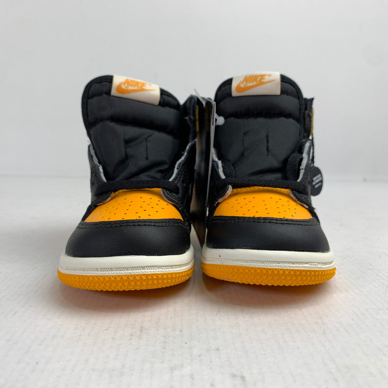 【中古美品】【キッズ】 NIKE ナイキ AQ2665-711 TD JORDAN 1 RETRO HIGH OG ジョーダン 1 レトロ ハイ キッズ スニーカー シューズ 靴 173-260304-mh-09-fuz サイズ：13 カラー：イエロー ブラック 万代Net店