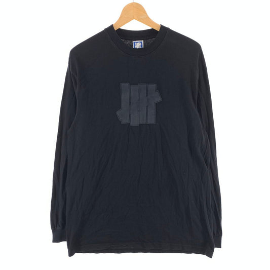 【中古品】【メンズ】 UNDEFEATED アンディフィーテッド 長袖Tシャツ トップス ブランド 古着 カットソー 142-260419-gm-22-fuz サイズ：M カラー：ブラック 万代Net店