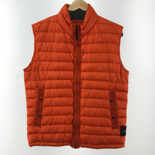 【中古品】【メンズ】 STONE ISLAND ストーンアイランド 6315G0124 GARMENT DYED DOWN VEST ガーメント ダイ ダウン ベスト アウター コート 古着 141-260309-mh-05-fuz サイズ：L カラー：オレンジ 万代Net店