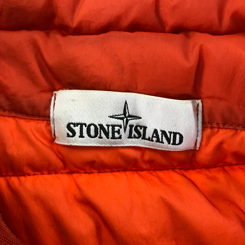 【中古品】【メンズ】 STONE ISLAND ストーンアイランド 6315G0124 GARMENT DYED DOWN VEST ガーメント ダイ ダウン ベスト アウター コート 古着 141-260309-mh-05-fuz サイズ：L カラー：オレンジ 万代Net店