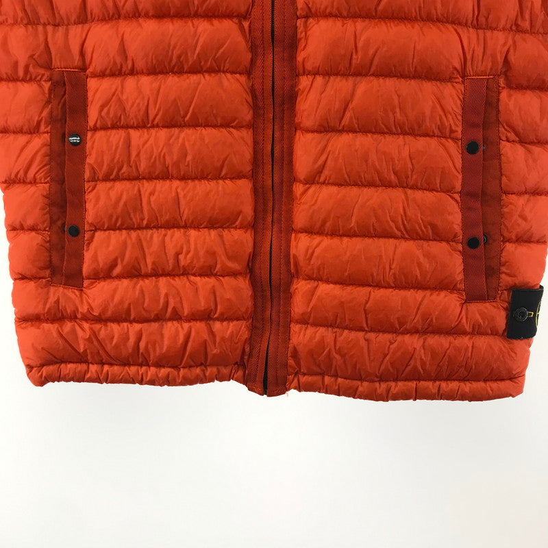 【中古品】【メンズ】 STONE ISLAND ストーンアイランド 6315G0124 GARMENT DYED DOWN VEST ガーメント ダイ ダウン ベスト アウター コート 古着 141-260309-mh-05-fuz サイズ：L カラー：オレンジ 万代Net店
