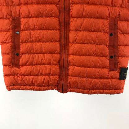 【中古品】【メンズ】 STONE ISLAND ストーンアイランド 6315G0124 GARMENT DYED DOWN VEST ガーメント ダイ ダウン ベスト アウター コート 古着 141-260309-mh-05-fuz サイズ：L カラー：オレンジ 万代Net店