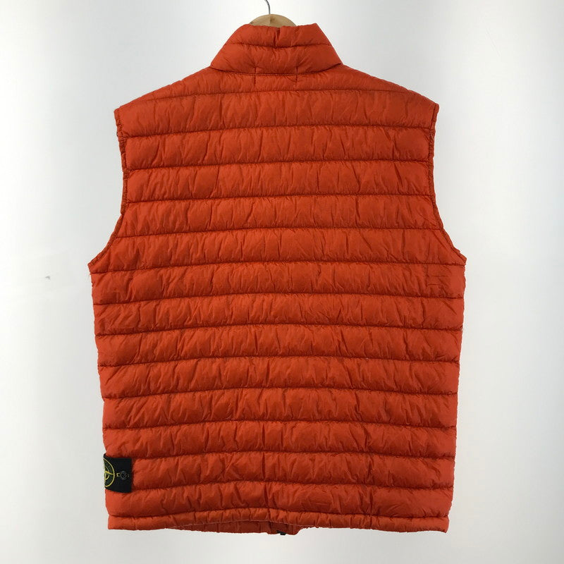 【中古品】【メンズ】 STONE ISLAND ストーンアイランド 6315G0124 GARMENT DYED DOWN VEST ガーメント ダイ ダウン ベスト アウター コート 古着 141-260309-mh-05-fuz サイズ：L カラー：オレンジ 万代Net店