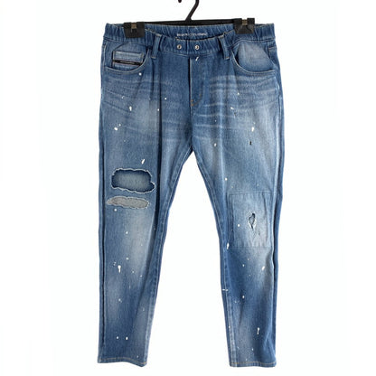 【中古品】【メンズ】 RESOUND CLOTHING BASIC-ST-019 BLIND DENIM JERSEY リサウンドクロージング ストレッチ デニムパンツ ジーンズ ブランド 古着 151-260524-gm-07-fuz サイズ：4 カラー：インディゴ 万代Net店