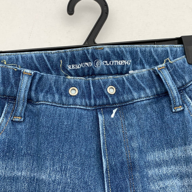 【中古品】【メンズ】 RESOUND CLOTHING BASIC-ST-019 BLIND DENIM JERSEY リサウンドクロージング ストレッチ デニムパンツ ジーンズ ブランド 古着 151-260524-gm-07-fuz サイズ：4 カラー：インディゴ 万代Net店