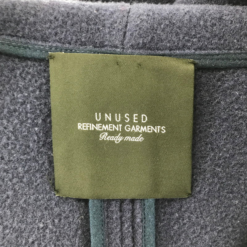 【中古品】【メンズ】 UNUSED アンユーズド US1654 OVERSIZE HOODIE COAT オーバーサイズ フーディ コート ジャケット アウター 古着 140-260309-mh-02-fuz サイズ：3 カラー：ネイビー 万代Net店
