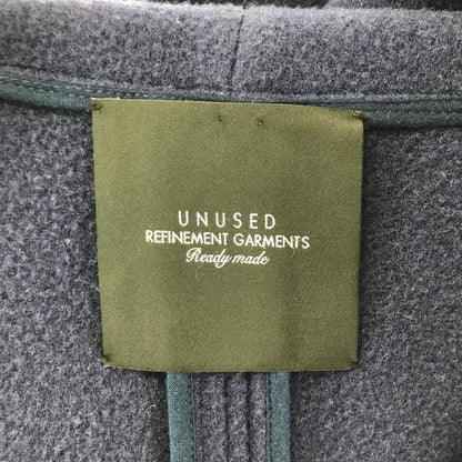 【中古品】【メンズ】 UNUSED アンユーズド US1654 OVERSIZE HOODIE COAT オーバーサイズ フーディ コート ジャケット アウター 古着 140-260309-mh-02-fuz サイズ：3 カラー：ネイビー 万代Net店