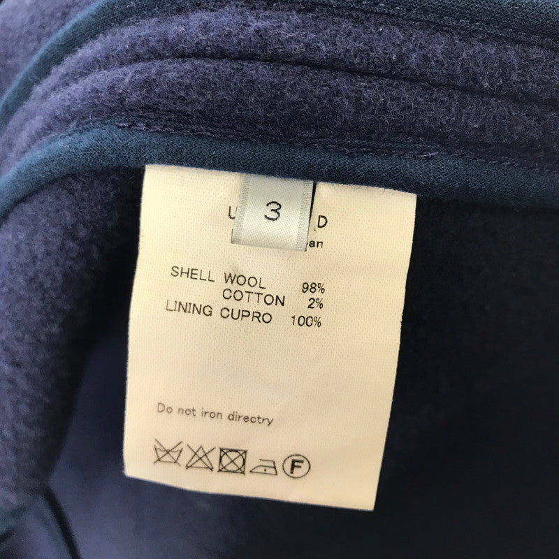 【中古品】【メンズ】 UNUSED アンユーズド US1654 OVERSIZE HOODIE COAT オーバーサイズ フーディ コート ジャケット アウター 古着 140-260309-mh-02-fuz サイズ：3 カラー：ネイビー 万代Net店