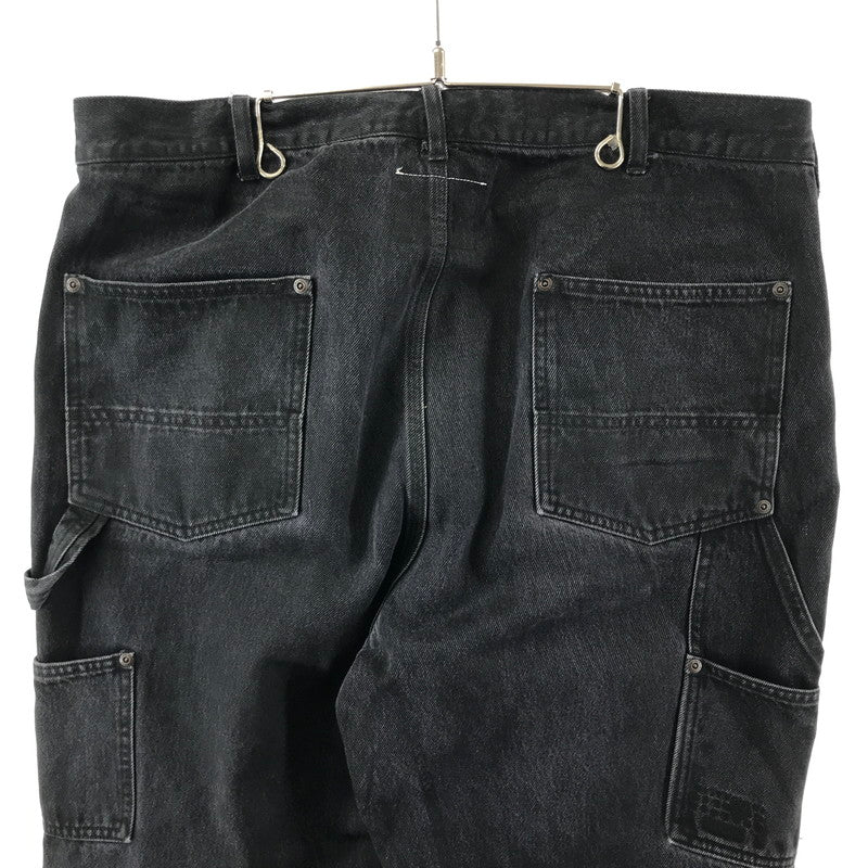 【中古品】【メンズ】 SUPREME × MM6 MAISON MARGIELA シュプリーム MM6 メゾン マルジェラ FOIL DOUBLE KNEE PAINTER PANT フォイル ダブルニー ペインター パンツ ボトムス 古着 149-260309-mh-10-fuz サイズ：W36 カラー：ブラック 万代Net店