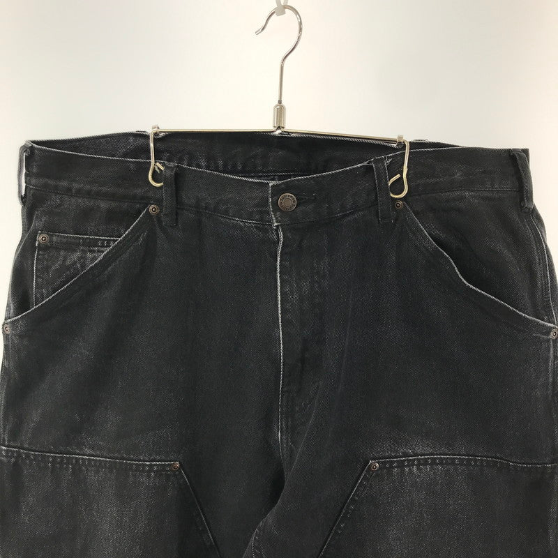 【中古品】【メンズ】 SUPREME × MM6 MAISON MARGIELA シュプリーム MM6 メゾン マルジェラ FOIL DOUBLE KNEE PAINTER PANT フォイル ダブルニー ペインター パンツ ボトムス 古着 149-260309-mh-10-fuz サイズ：W36 カラー：ブラック 万代Net店