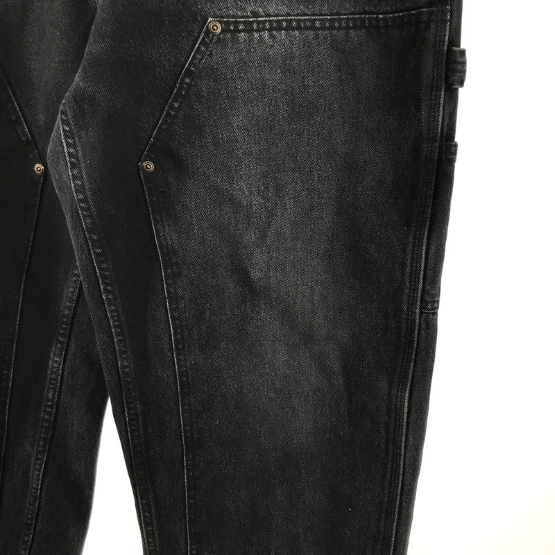 【中古品】【メンズ】 SUPREME × MM6 MAISON MARGIELA シュプリーム MM6 メゾン マルジェラ FOIL DOUBLE KNEE PAINTER PANT フォイル ダブルニー ペインター パンツ ボトムス 古着 149-260309-mh-10-fuz サイズ：W36 カラー：ブラック 万代Net店