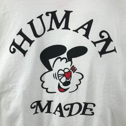 【中古品】【メンズ】 HUMAN MADE ヒューマンメイド GDC VALENTINE'S L S TEE ガールズドントクライ バレンタインズデイ ロゴ プリント 半袖 Tシャツ トップス 古着 140-260311-mh-13-fuz サイズ：L カラー：ホワイト 万代Net店