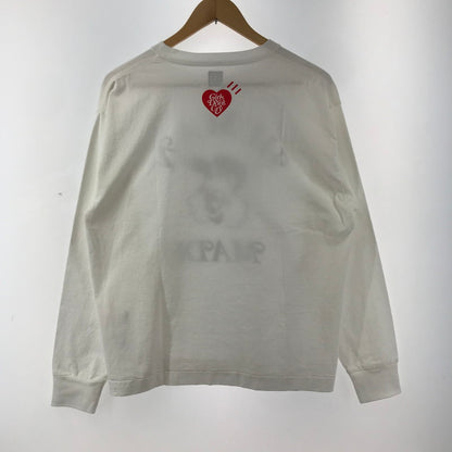 【中古品】【メンズ】 HUMAN MADE ヒューマンメイド GDC VALENTINE'S L S TEE ガールズドントクライ バレンタインズデイ ロゴ プリント 半袖 Tシャツ トップス 古着 140-260311-mh-13-fuz サイズ：L カラー：ホワイト 万代Net店