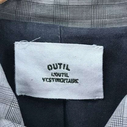【中古品】【メンズ】 OUTIL ウティ ステンカラーコート ジャケット アウター 古着 140-260311-mh-10-fuz サイズ：4 カラー：グレー 万代Net店