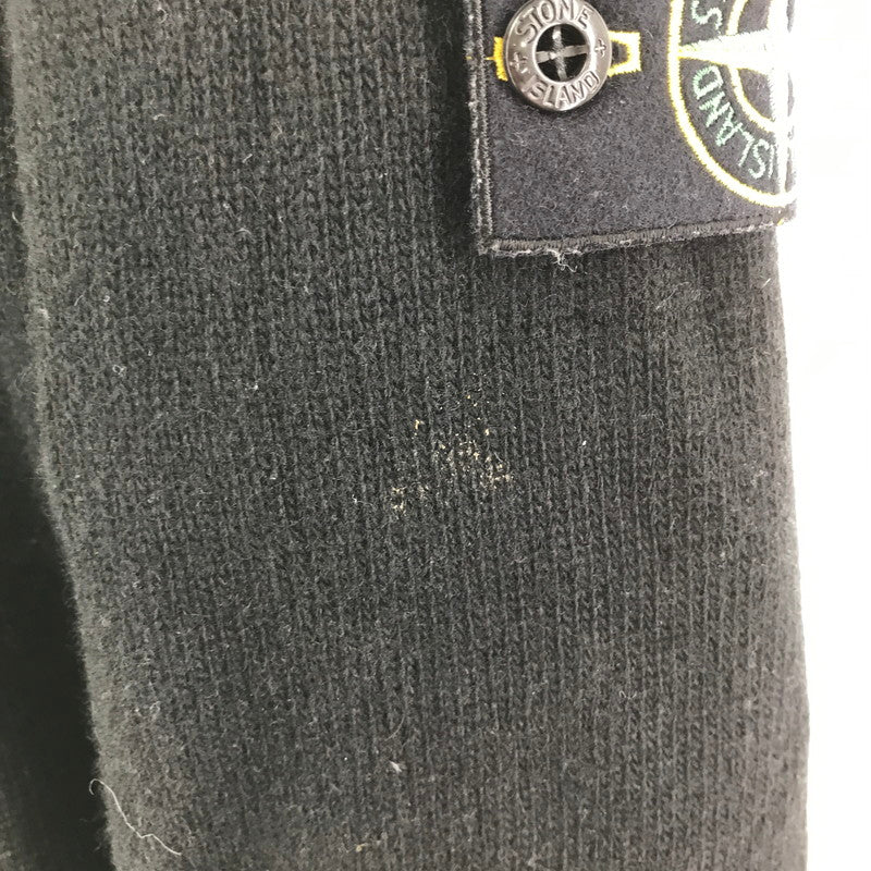 【中古品】【メンズ】 STONEISLAND ストーンアイランド 7915508A3 CREWNECK KNIT クルーネック ニット セーター トップス 古着 141-260309-mh-07-fuz サイズ：M カラー：ブラック 万代Net店