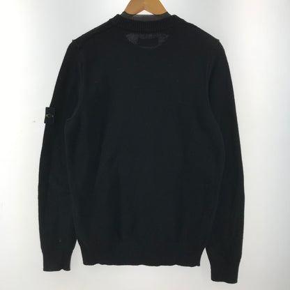 【中古品】【メンズ】 STONEISLAND ストーンアイランド 7915508A3 CREWNECK KNIT クルーネック ニット セーター トップス 古着 141-260309-mh-07-fuz サイズ：M カラー：ブラック 万代Net店