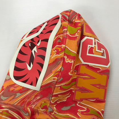 【中古品】【メンズ】 A BATHING APE アベイシングエイプ MARBLING CAMO SHARK RELAXED FIT FULL ZIP HOODIE マーブル カモ シャーク ジップ フーディ パーカー トップス 古着 142-260309-mh-06-fuz サイズ：S カラー：オレンジ 万代Net店