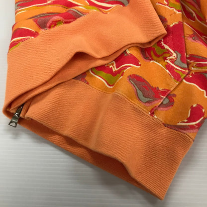 【中古品】【メンズ】 A BATHING APE アベイシングエイプ MARBLING CAMO SHARK RELAXED FIT FULL ZIP HOODIE マーブル カモ シャーク ジップ フーディ パーカー トップス 古着 142-260309-mh-06-fuz サイズ：S カラー：オレンジ 万代Net店