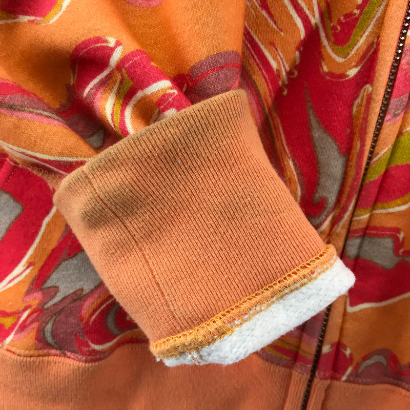 【中古品】【メンズ】 A BATHING APE アベイシングエイプ MARBLING CAMO SHARK RELAXED FIT FULL ZIP HOODIE マーブル カモ シャーク ジップ フーディ パーカー トップス 古着 142-260309-mh-06-fuz サイズ：S カラー：オレンジ 万代Net店