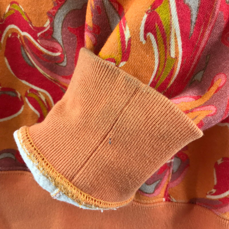 【中古品】【メンズ】 A BATHING APE アベイシングエイプ MARBLING CAMO SHARK RELAXED FIT FULL ZIP HOODIE マーブル カモ シャーク ジップ フーディ パーカー トップス 古着 142-260309-mh-06-fuz サイズ：S カラー：オレンジ 万代Net店