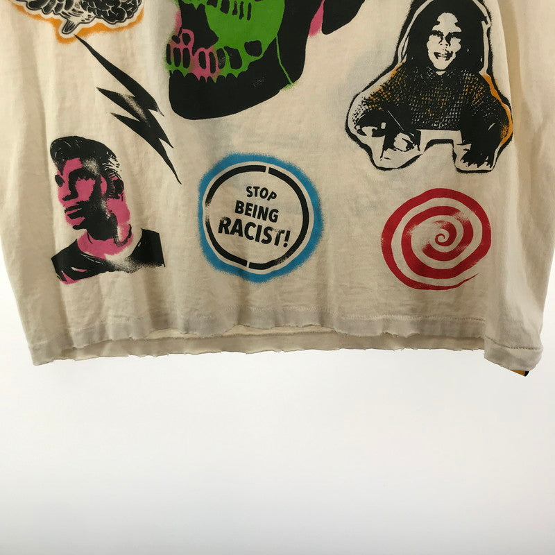 【中古品】【メンズ】 GALLERY DEPT ギャラリーデプト ILLADOX TEE 半袖 Tシャツ トップス 古着 141-260309-mh-08-fuz サイズ：L カラー：ベージュ 万代Net店